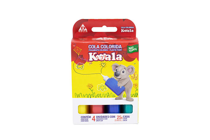 COLA COLORIDA KOALA C/ 4 CORES REF 5524