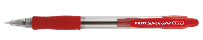 CANETA PILOT BPGP-SUPER GRIP-10R 1.0 VERMELHA