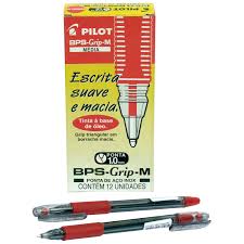 CANETA PILOT BPS GRIP-M 1.0 VERMELHO