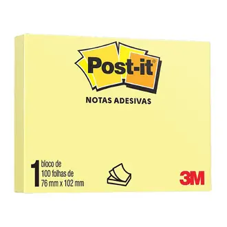POST-IT 3M 76X102 657 AMARELO 100F