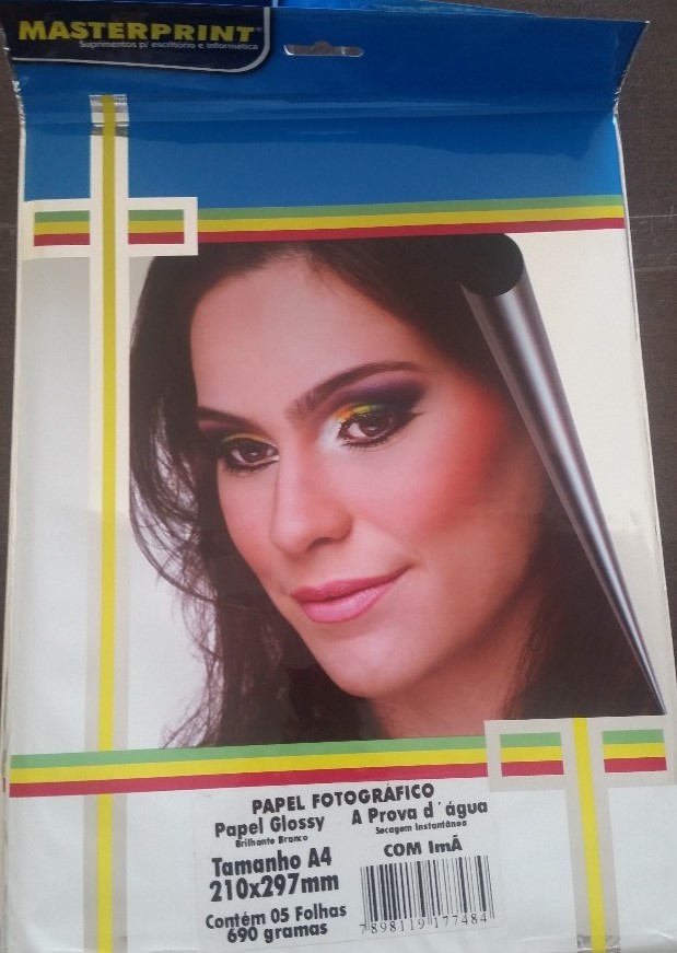 PAPEL FOTO A4 690G C/IMA MASTERPRINT COM 5FLS