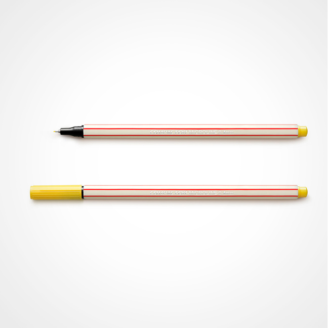 CANETA COMPACTOR MICROLINE 0.4MM AMARELA