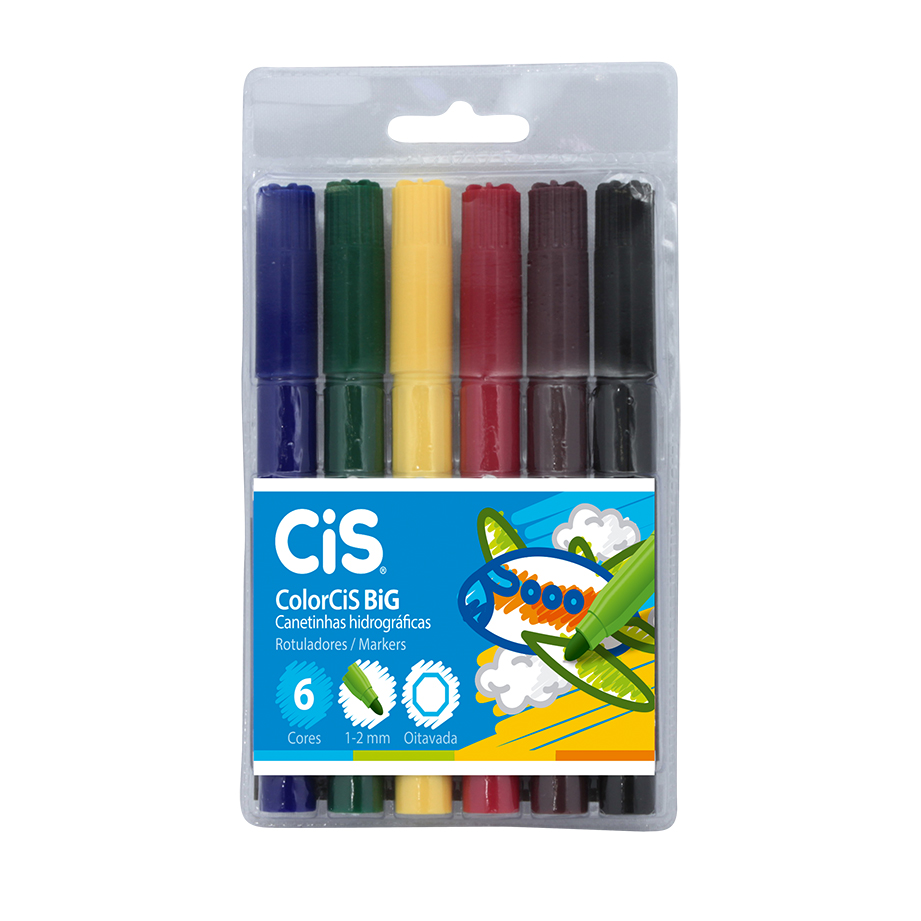 CANETA CIS HIDROCOR C/6 JUMBO