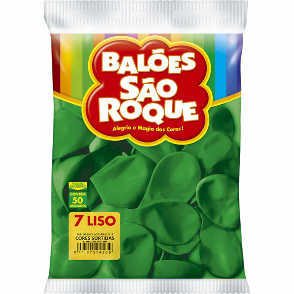 BALAO SAO ROQUE 7 LISO VERDE FOLHA