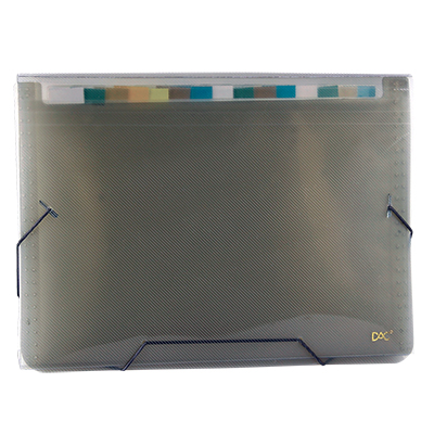 PASTA DAC SANFONADA 12 DIVISORIA 6090PP A4 FUME