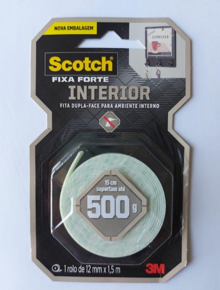 FITA FIXA FORTE 3M 109 12X1.5M INTERNO