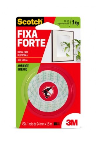 FITA FIXA FORTE 3M 24X1.5M INTERNO 113