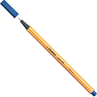 CANETA STABILO POINT EXTRAFINA 0,4MM COR AZUL ESCURO