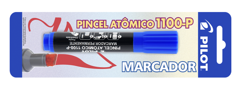 PINCEL ATOMICO PILOT BLISTER C/1 AZUL