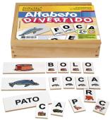 ALFABETO JOTTPLAY DIVERTIDO 60 PECAS EM MADEIRA