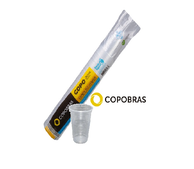 COPO DESCARTAVEL COPOBRAS 200ML TRANSPARENTE PP CFT200