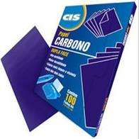 CARBONO CIS DUPLA FACE AZUL C/100
