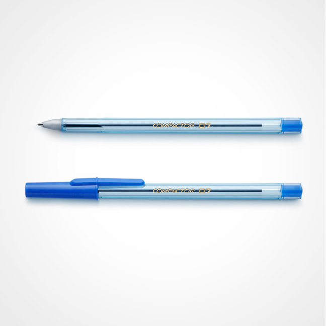 CANETA COMPACTOR 07 AZUL