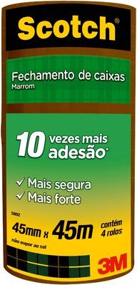 FITA PVC 3M 5802 45X45 SCOTCH MARRON