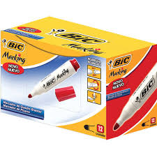 MARCADOR PARA QUADRO BRANCO BIC WBMKS VERMELHO 904402