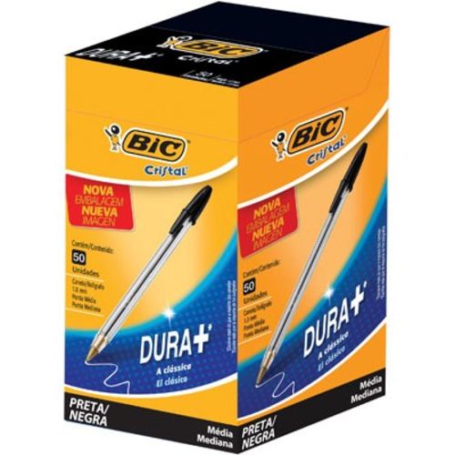 CANETA BIC CRISTAL PRETA 835208