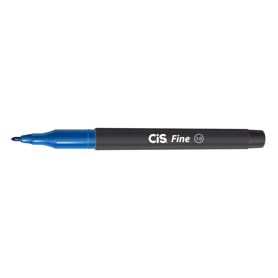 CANETA CIS FINE PONTA POROSA AZUL