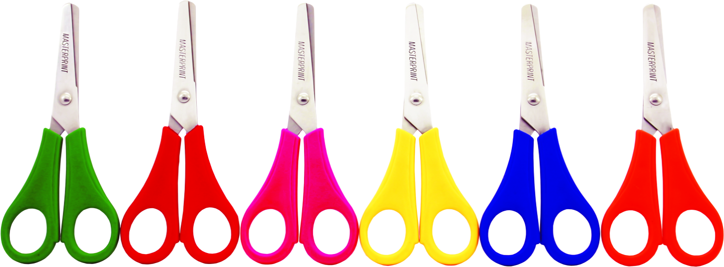 TESOURA ESCOLAR MASTERPRINT MP501 COLORIDA