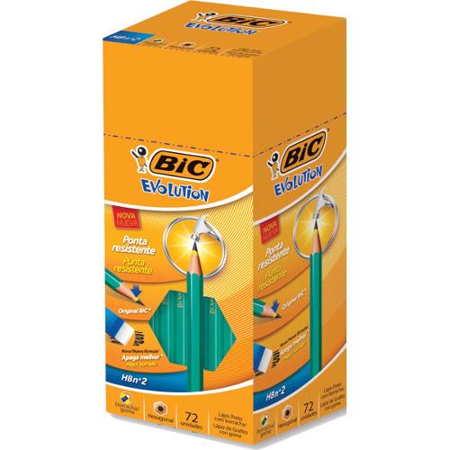 LAPIS BIC HB N.2 HEXAGONAL COM BORRACHA 840642