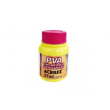 TINTA ACRILEX PVA 37ML 3240 504 AMARELO LIMAO