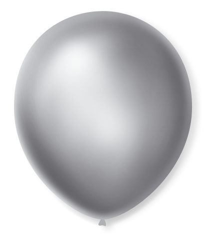 BALAO SAO ROQUE 7 CINTILANTE PRATA