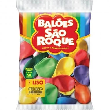 BALAO SAO ROQUE 7 LISO IMPERIAL SORTIDO