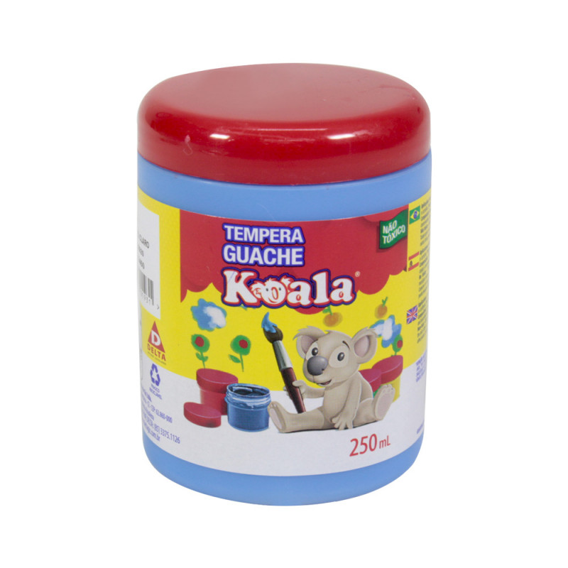 TINTA GUACHE KOALA 250ML AZUL CLARO