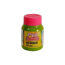TINTA ACRILEX PVA 37ML 3240 570 VERDE PISTACHE