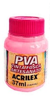 TINTA ACRILEX PVA 37ML 3240 567 ROSA CHA