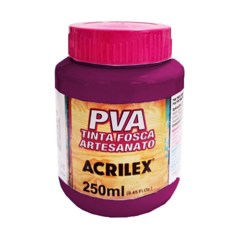 TINTA ACRILEX PVA 250M 3225 549 MAGENTA