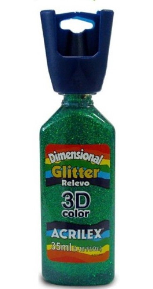 DIMENSIONAL ACRILEX GLITER 12212 206 VERDE