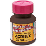 TINTA ACRILEX PVA 37ML 3240 526 MARROM ESCURO