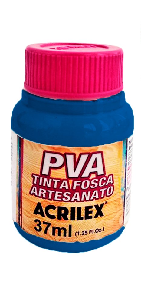 TINTA ACRILEX PVA 37ML 3240 535 AZUL MARARINHO