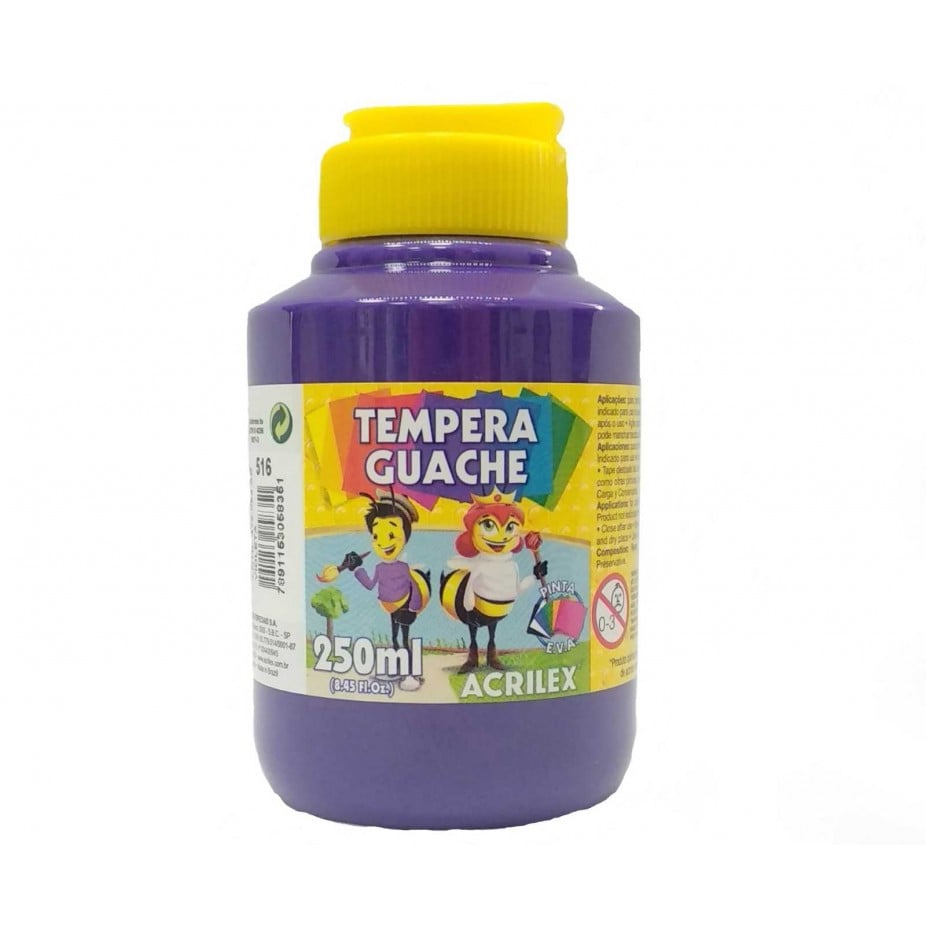TEMP GUACHE 250G ACRILEX 2023 516 VIOLETA