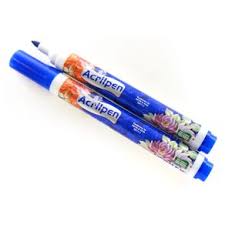CANETA ACRILPEN ACRILEX 4412 501 AZUL TURQUESA