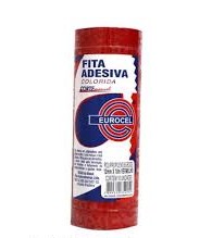FITA DUREX 12X10 EUROCEL PP2000 VERMELHO