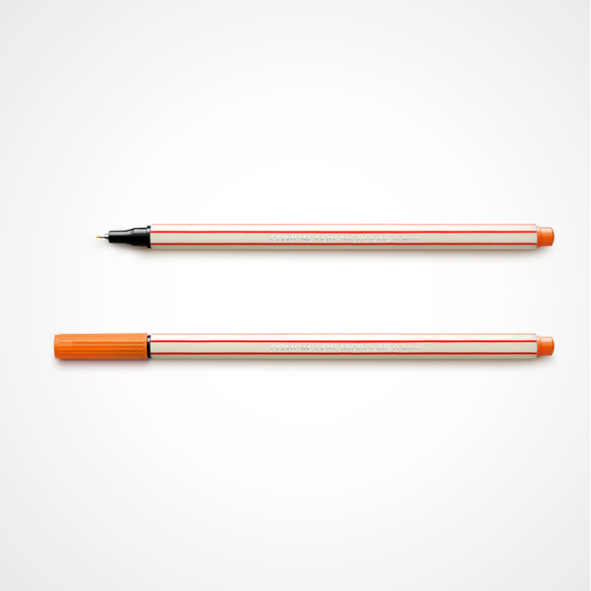 CANETA COMPACTOR MICROLINE 0.4MM LARANJA