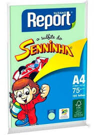 PAPEL REPORT SENINHA A4 100F VERDE