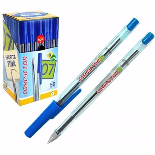 CANETA ESFEROGRAFICA, COMPACTOR, AZUL, 0.7 MM
