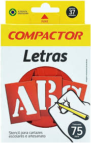 MOLDES DE LETRAS - NORMOGRAFO ABC 75MM COMPACTOR