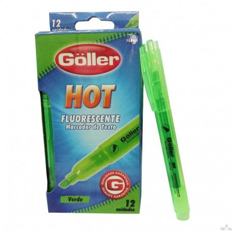 MARCA TEXTO GOLLER VERDE C/12 G764
