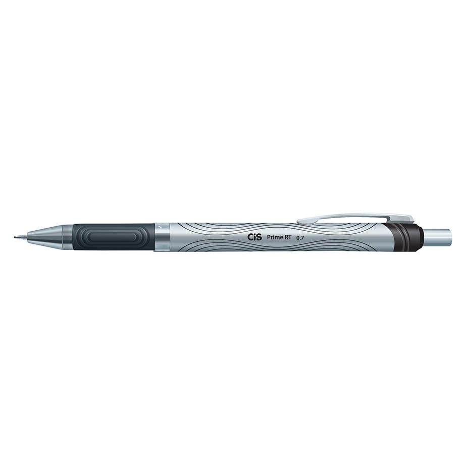 CANETA CIS PRIME RT RETRATIL ESFEROGRAFICA 0.7MM PRETA