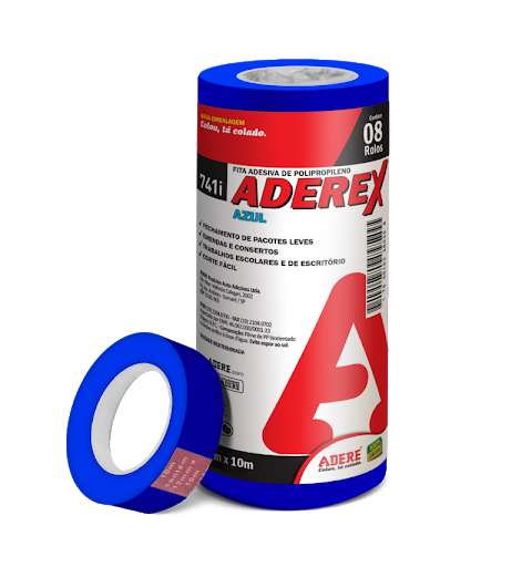 FITA DUREX ADERE 12X10  COLORIDA AZUL