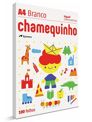 PAPEL CHAMEQUINHO 210X297 A4 BR C/100F