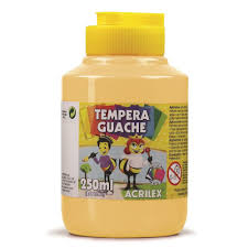 TEMPERA GUACHE 250G ACRILEX 2023 538 AMARELO PELE