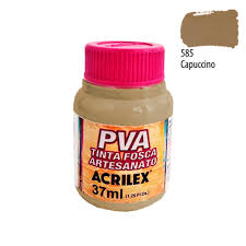 TINTA ACRILEX PVA 37ML 3240 585 CAPUCCINO