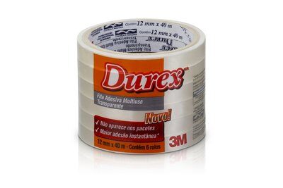 FITA DUREX 3M 12X40 TRANSPARENTE ACRILICA