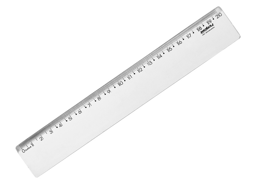 REGUA WALEU 20CM CRISTAL 300