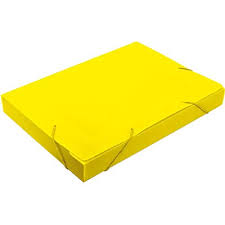 PASTA POLIBRAS 35MM ESCOLAR NOVA ONDA AMARELA