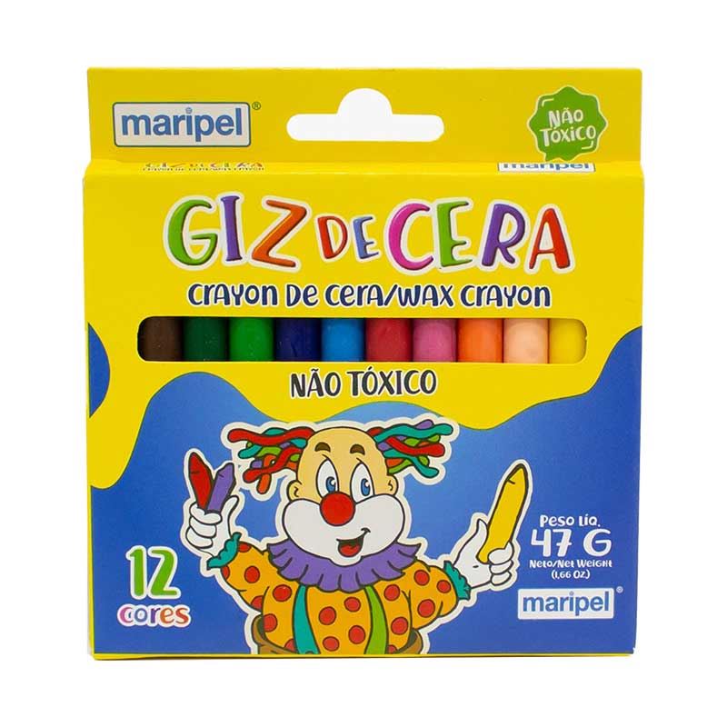 GIZ DE CERA 12 CORES MARIPEL CS-12